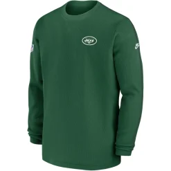 T-Shirts|Men^New York Jets Men's Nike Green Alternate Logo Coach Long Sleeve Top
