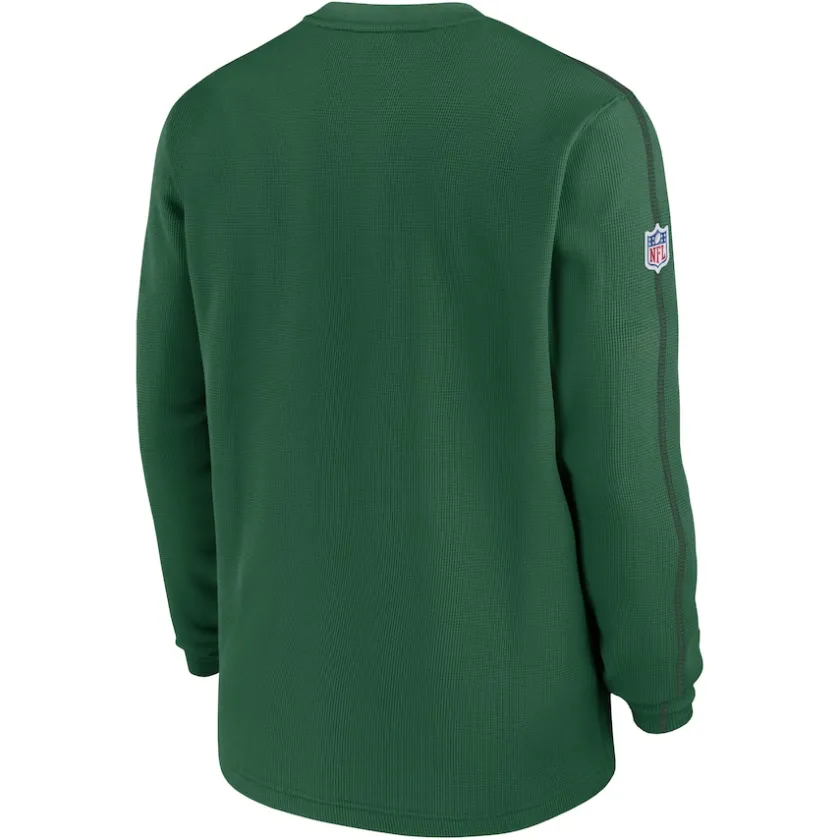 T-Shirts|Men^New York Jets Men's Nike Green Alternate Logo Coach Long Sleeve Top