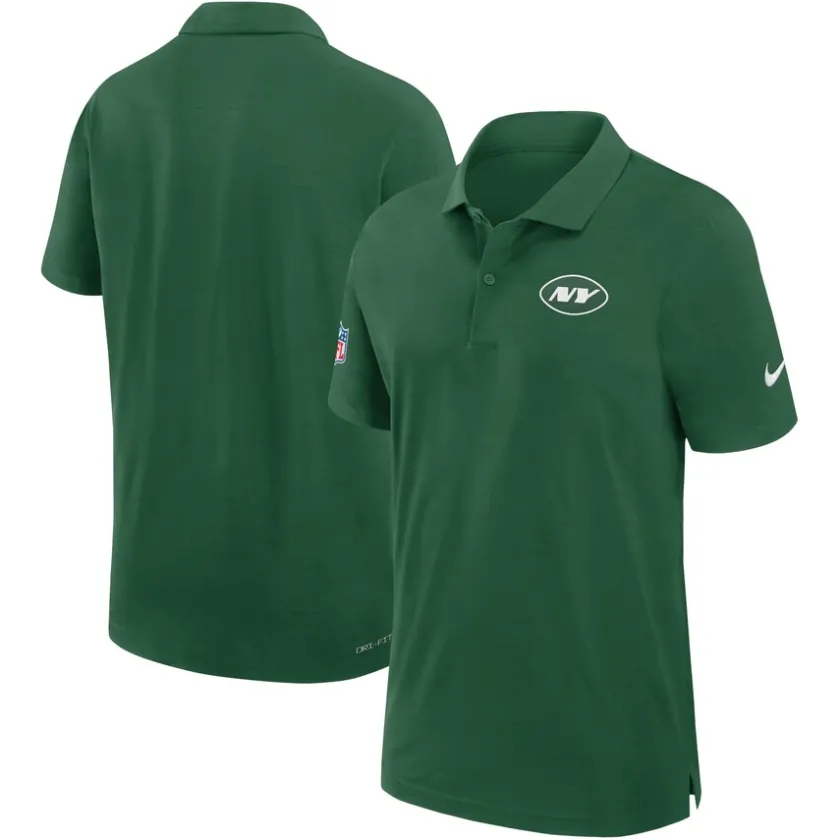 Polos^New York Jets Men's Nike Green 2024 Sideline Performance Polo