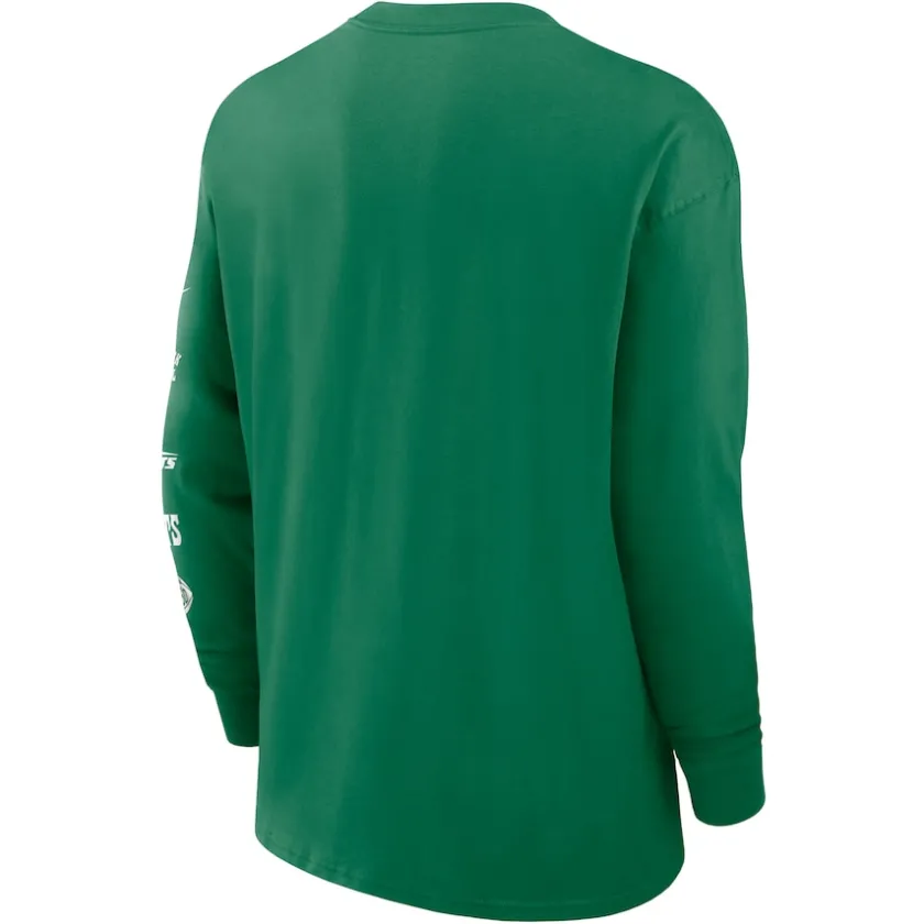 Long Sleeved^New York Jets Men's Nike Green Rewind Heavy Max 90 Pocket Long Sleeve T-Shirt