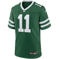 Nike Game^New York Jets Men's Nike Jermaine Johnson II Legacy Green Game Jersey