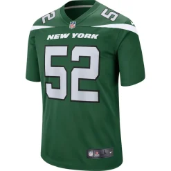 Replica^New York Jets Men's Nike Jermaine Johnson II Green Player Game Jersey