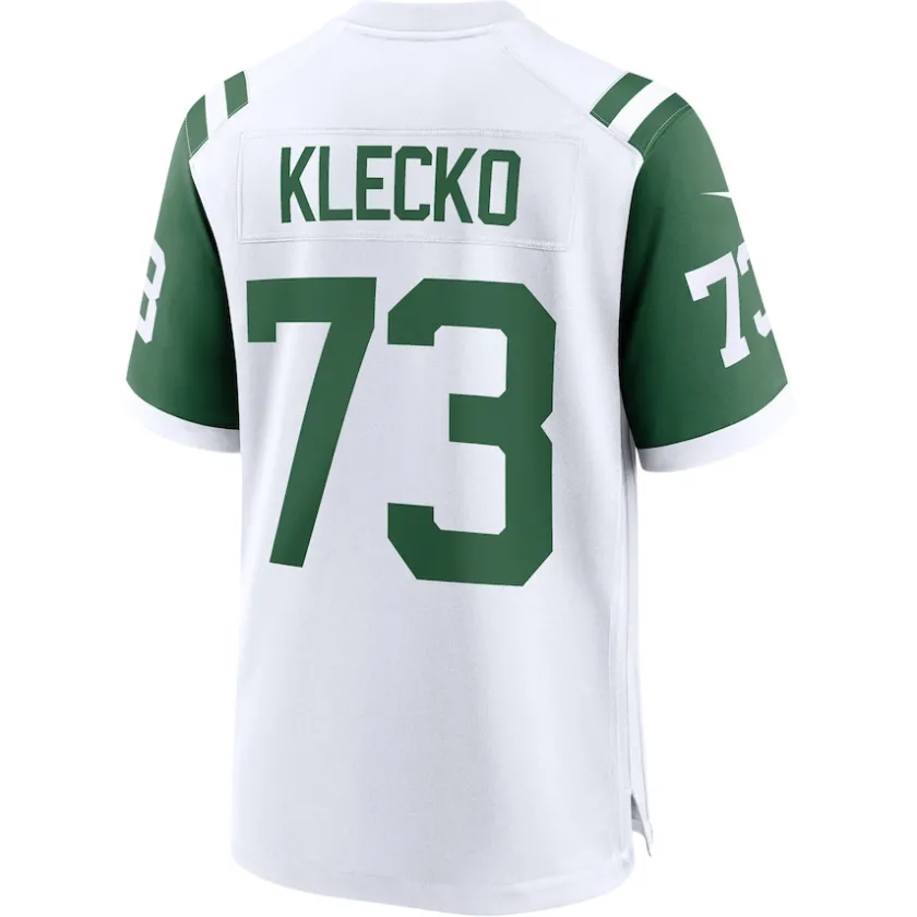 Nike Game^New York Jets Men's Nike Joe Klecko White Classic Alternate Retired Player Game Jersey