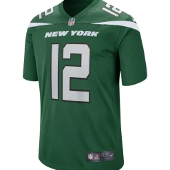 Replica|Throwback^New York Jets Men's Nike Joe Namath Gotham Green Game Retired Player Jersey