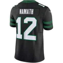 Jerseys|Men^New York Jets Men's Nike Joe Namath Legacy Black Alternate Vapor F.U.S.E. Limited Jersey