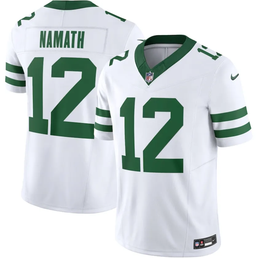 Nike Limited^New York Jets Men's Nike Joe Namath Legacy White Vapor F.U.S.E. Limited Jersey