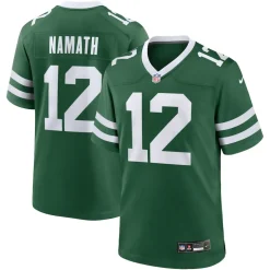 Nike Game^New York Jets Men's Nike Joe Namath Legacy Green Game Jersey