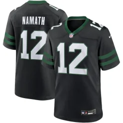Nike Game^New York Jets Men's Nike Joe Namath Legacy Black Alternate Retired Player Game Jersey
