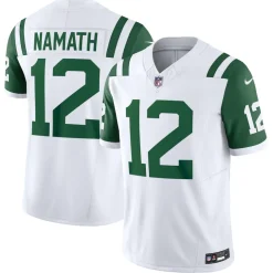 Jerseys|Men^New York Jets Men's Nike Joe Namath White Classic Alternate Vapor F.U.S.E. Retired Player Limited Jersey