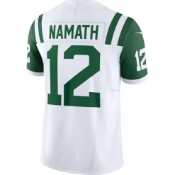 Jerseys|Men^New York Jets Men's Nike Joe Namath White Classic Alternate Vapor F.U.S.E. Retired Player Limited Jersey