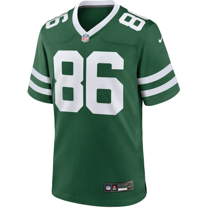 Nike Game^New York Jets Men's Nike Malik Taylor Legacy Green Team Game Jersey