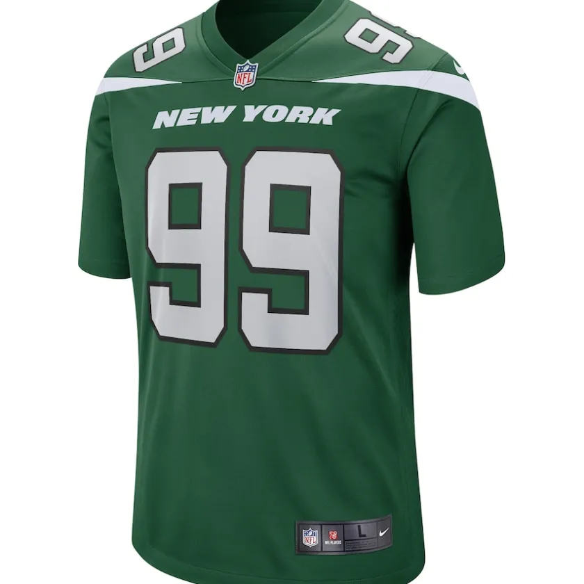 Replica|Throwback^New York Jets Men's Nike Mark Gastineau Gotham Green Game Retired Player Jersey