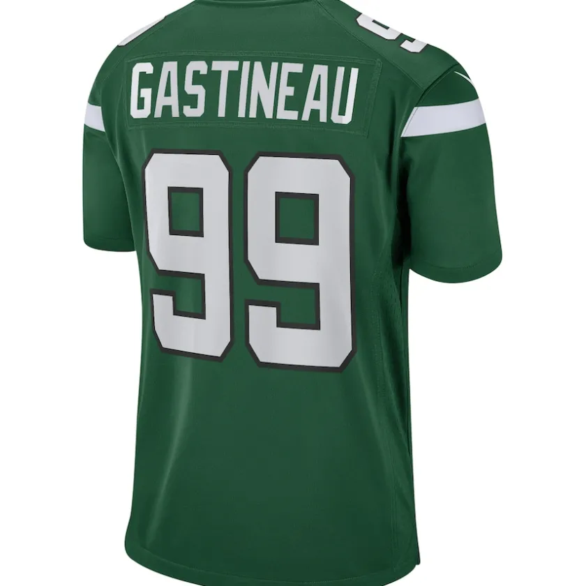 Replica|Throwback^New York Jets Men's Nike Mark Gastineau Gotham Green Game Retired Player Jersey