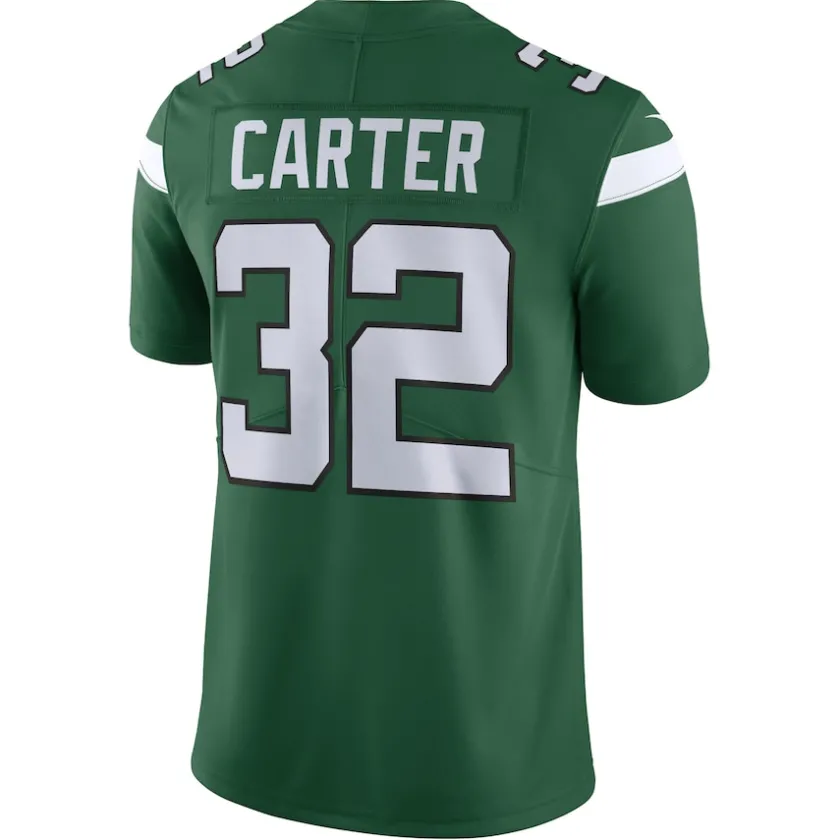 Nike Limited^New York Jets Men's Nike Michael Carter Green Vapor F.U.S.E. Limited Jersey