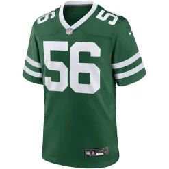 Nike Game^New York Jets Men's Nike Quincy Williams Legacy Green Game Player Jersey