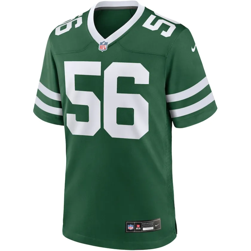 Nike Game^New York Jets Men's Nike Quincy Williams Legacy Green Game Player Jersey