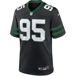Nike Game^New York Jets Men's Nike Quinnen Williams Legacy Black Alternate Game Jersey