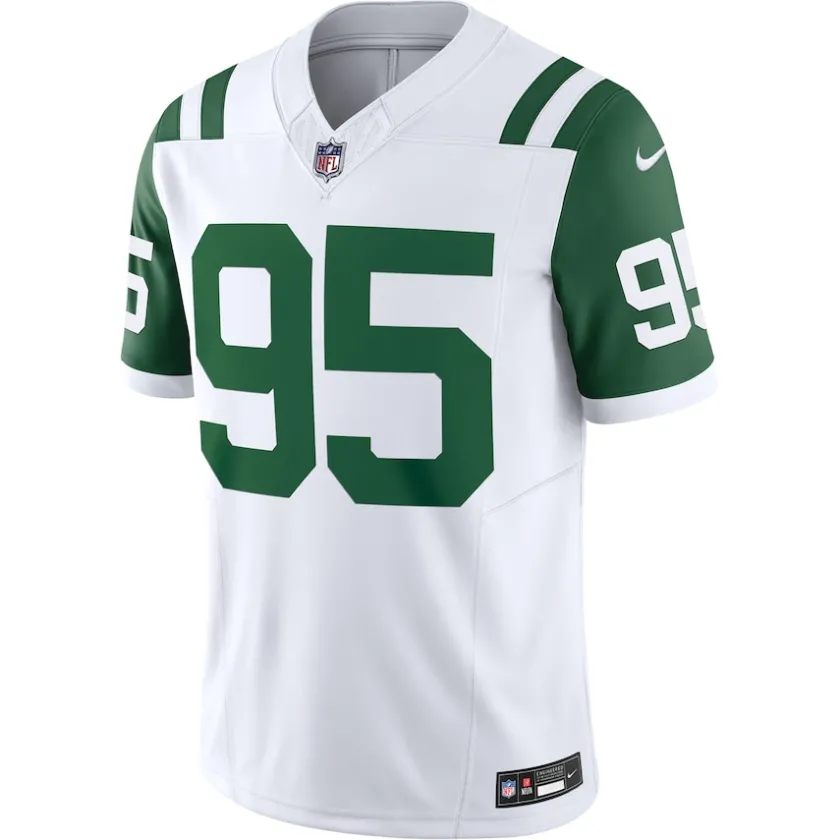 Jerseys|Men^New York Jets Men's Nike Quinnen Williams White Classic Alternate Vapor F.U.S.E. Limited Jersey