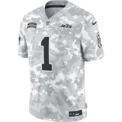Nike Limited|Pro Line^New York Jets Men's Nike Sauce Gardner Arctic Camo 2024 Salute To Service Limited Jersey