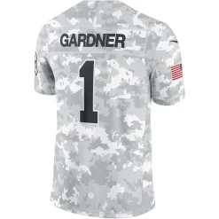 Nike Limited|Pro Line^New York Jets Men's Nike Sauce Gardner Arctic Camo 2024 Salute To Service Limited Jersey