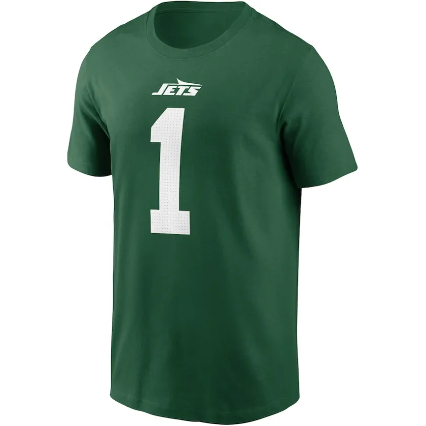 T-Shirts|Men^New York Jets Men's Nike Sauce Gardner Green Name & Number T-Shirt