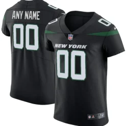 Nike Elite^New York Jets Men's Nike Stealth Black Vapor Untouchable Elite Custom Jersey