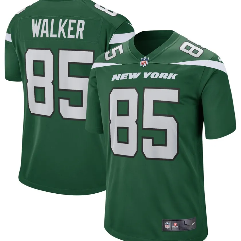 Replica|Throwback^New York Jets Men's Nike Wesley Walker Gotham Green Game Retired Player Jersey