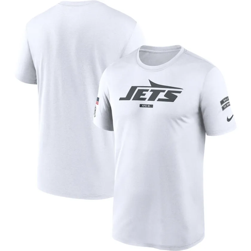 T-Shirts|Men^New York Jets Men's Nike White 2024 Salute To Service Legend Performance T-Shirt