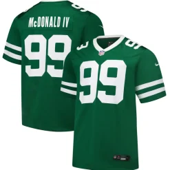 Nike Game^New York Jets Men's Nike Will McDonald IV Legacy Green Team Game Jersey