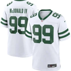 Nike Game^New York Jets Men's Nike Will McDonald IV Legacy White Game Jersey