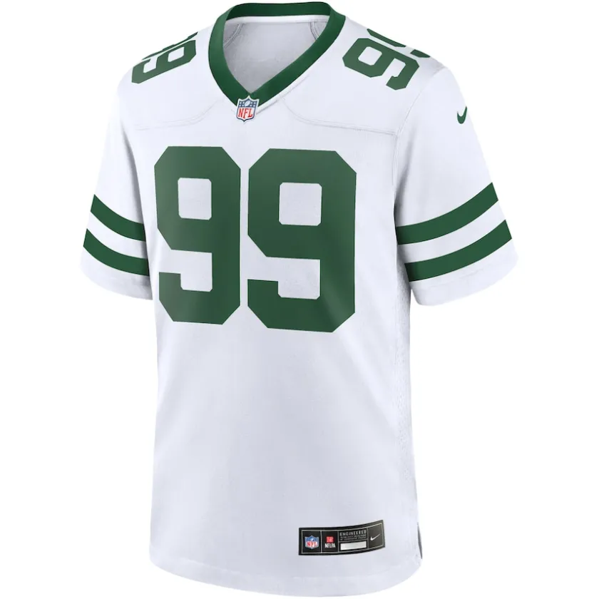 Nike Game^New York Jets Men's Nike Will McDonald IV Legacy White Game Jersey