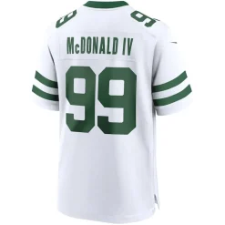 Nike Game^New York Jets Men's Nike Will McDonald IV Legacy White Game Jersey