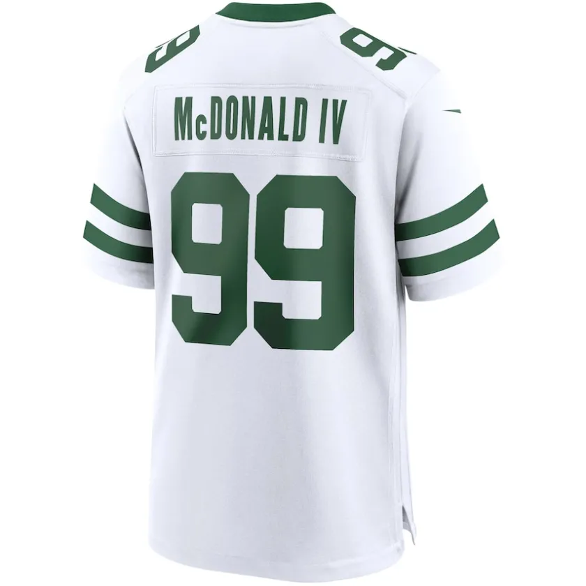 Nike Game^New York Jets Men's Nike Will McDonald IV Legacy White Game Jersey