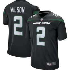 Jerseys|Men^New York Jets Men's Nike Zach Wilson Black Alternate Game Jersey