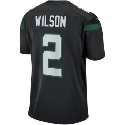 Jerseys|Men^New York Jets Men's Nike Zach Wilson Black Alternate Game Jersey