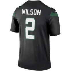 Nike Legend^New York Jets Men's Nike Zach Wilson Black Alternate Legend Player Performance Top