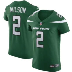 Nike Elite^New York Jets Men's Nike Zach Wilson Gotham Green Vapor Elite Jersey