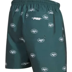 Shorts & Pants^New York Jets Men's Pro Standard Green Allover Print Mini Logo Shorts