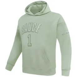 Sweatshirts & Fleece|Men^New York Jets Men's Pro Standard Ahmad Sauce Gardner Light Green Player Name & Number Pullover Hoodie