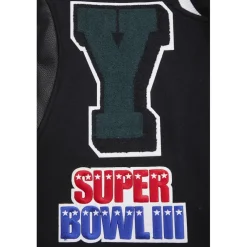 Jackets^New York Jets Men's Pro Standard Black Mash Up Full-Zip Varsity Jacket