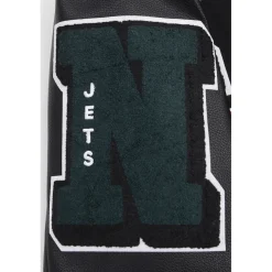 Jackets^New York Jets Men's Pro Standard Black Mash Up Full-Zip Varsity Jacket