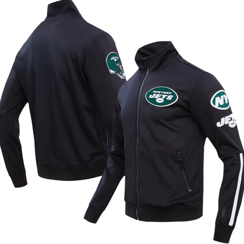 Jackets^New York Jets Men's Pro Standard Black Classic Full-Zip Track Jacket