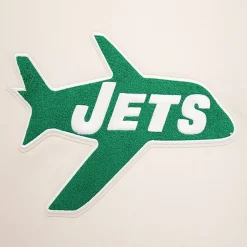 Sweatshirts & Fleece|Men^New York Jets Men's Pro Standard Cream Retro Classics Fleece Pullover Sweatshirt