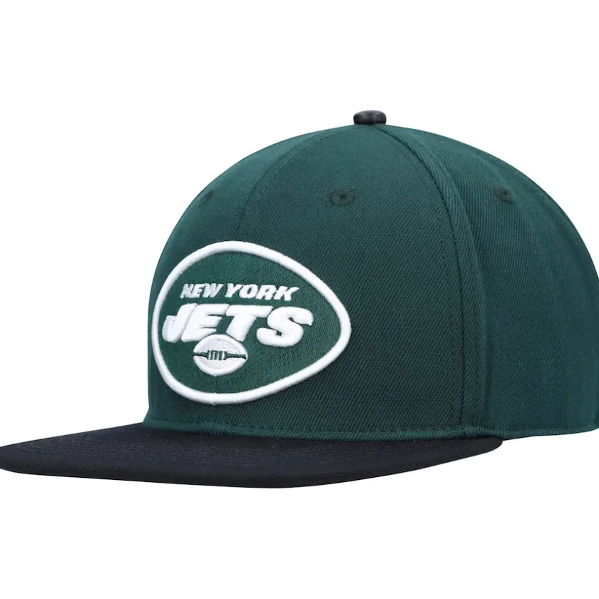 Snapback^New York Jets Men's Pro Standard Green/Black 2Tone Snapback Hat