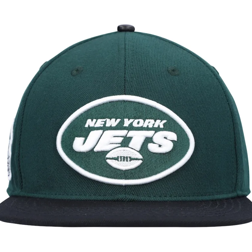 Snapback^New York Jets Men's Pro Standard Green/Black 2Tone Snapback Hat