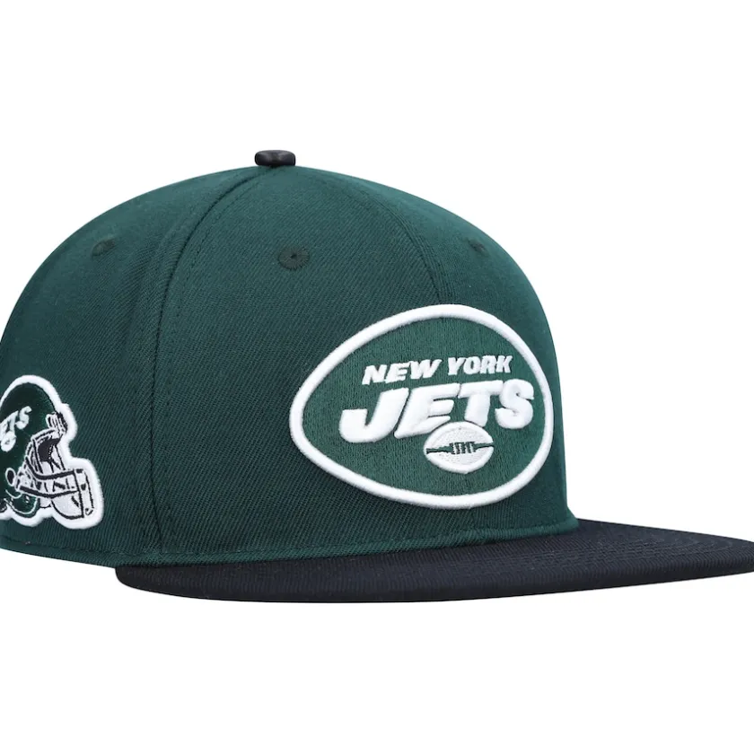 Snapback^New York Jets Men's Pro Standard Green/Black 2Tone Snapback Hat