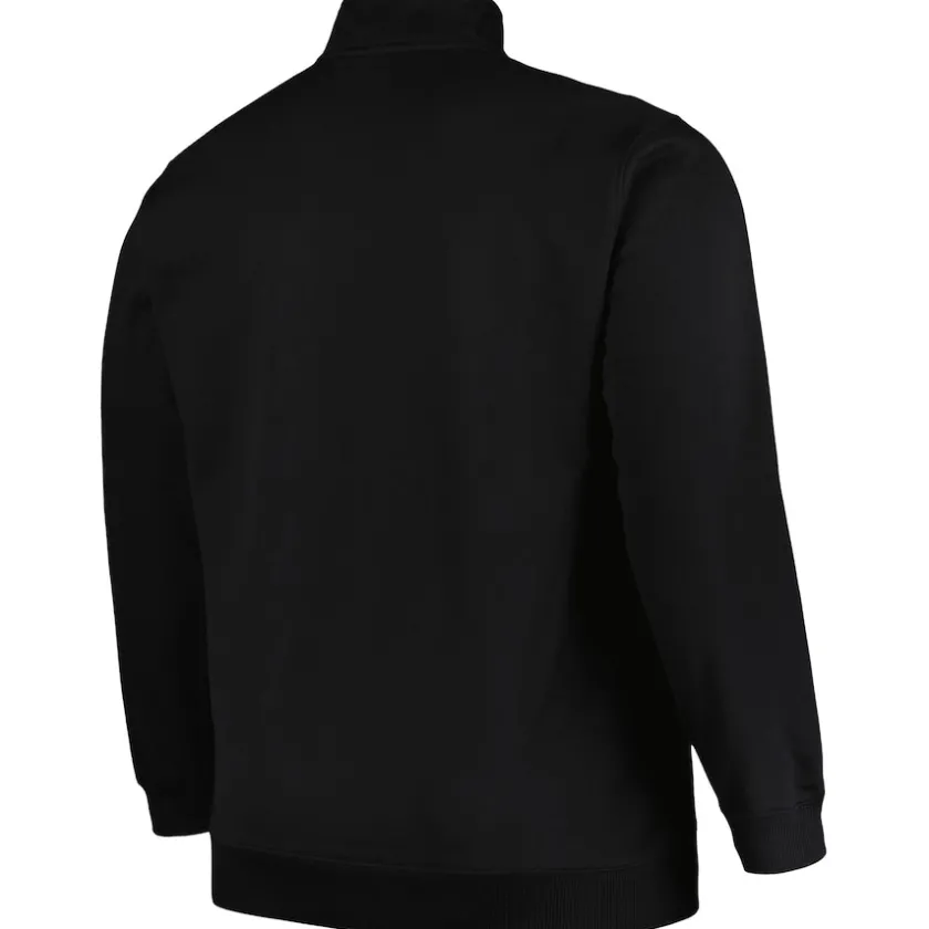 Jackets|Sweatshirts & Fleece^New York Jets Men's Profile Black Big & Tall Fleece Quarter-Zip Jacket