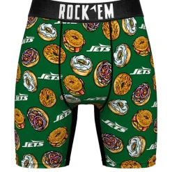 Underwear & Sleepwear^New York Jets Men's Rock Em Socks Green NY Style Bagel Boxer Briefs