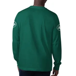Long Sleeved^New York Jets Men's Starter Green Clutch Hit Long Sleeve T-Shirt