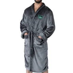 Underwear & Sleepwear^New York Jets Men's The Northwest Group Charcoal Bathrobe